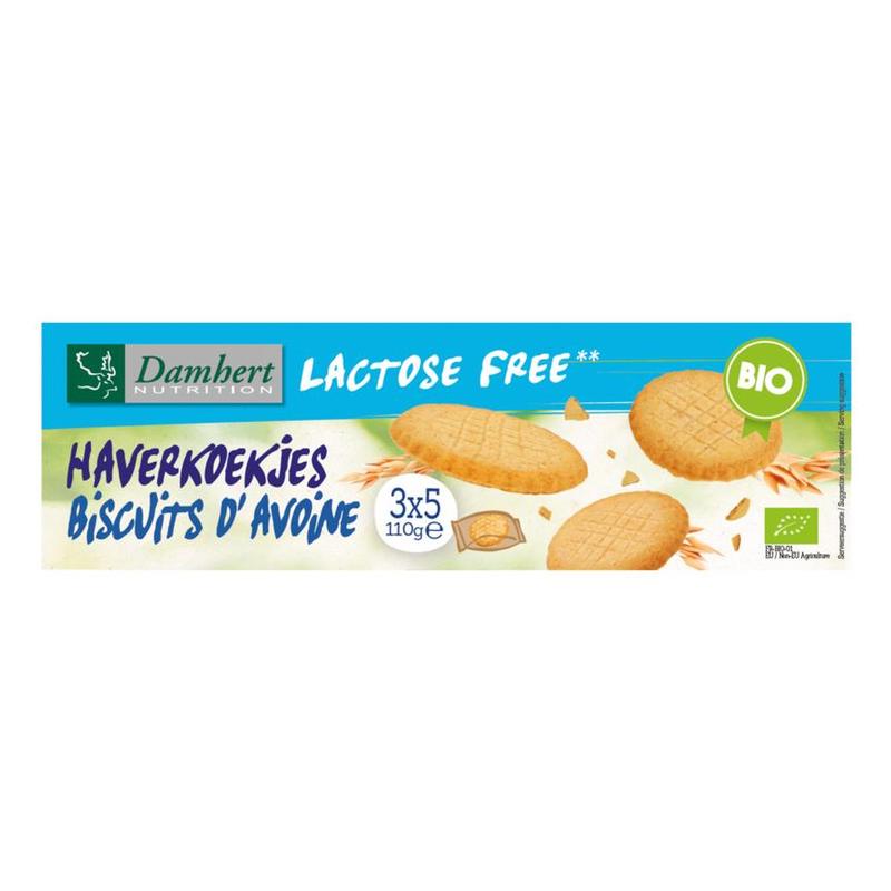 Damhert Damhert Lactose Free Haverkoekjes BIO - 110gr
