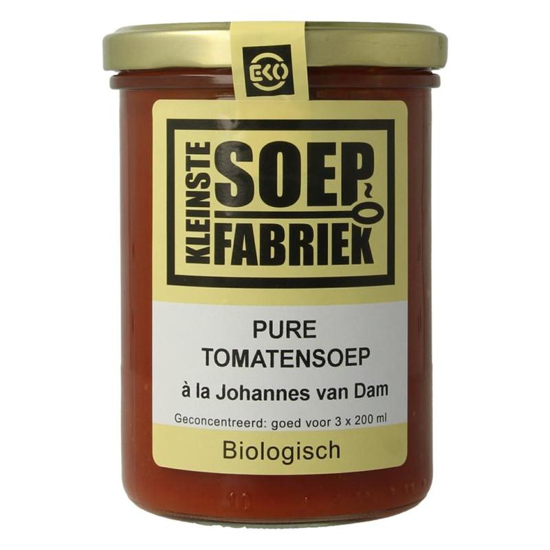 Kleinste soepfabriek Kleinste Soepfabriek Pure tomatensoep JvDam Bio - 400ml