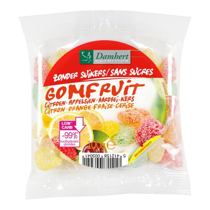 Damhert Damhert Zonder Suikers Gomfruit - 100gr