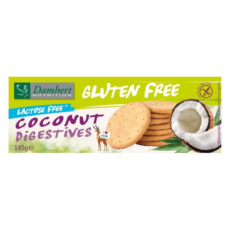 Damhert Damhert Gluten/Lactose Free Coconut Diges Cookie - 145gr