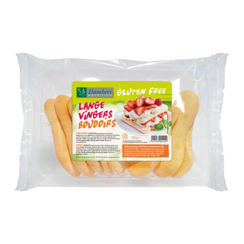 Damhert Damhert Gluten Free Lange Vingers - 100gr