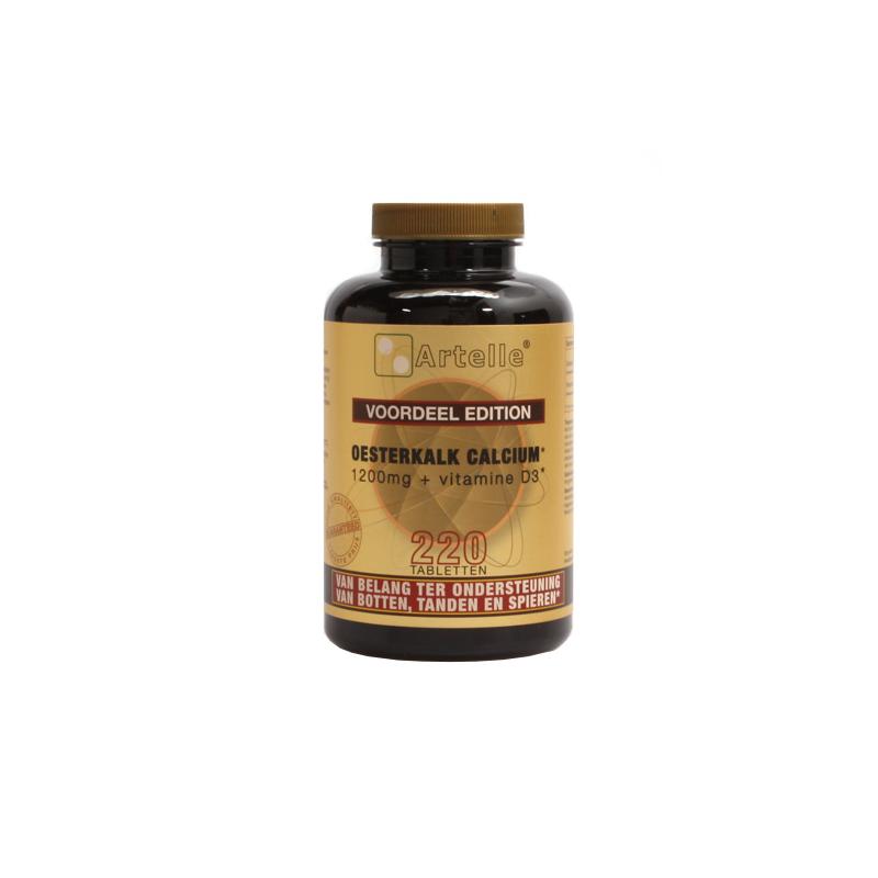 Artelle Artelle Oesterkalk Calcium vit D3 220t - 220tb