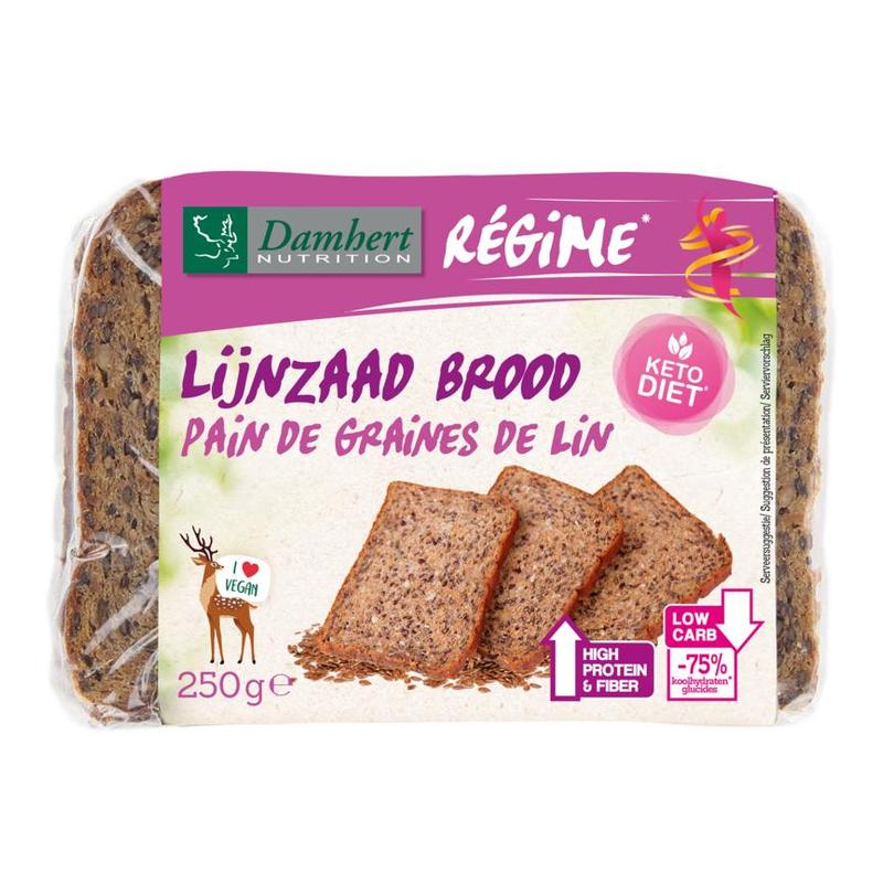 Damhert Damhert Low Carb Lijnzaad Brood - 250gr