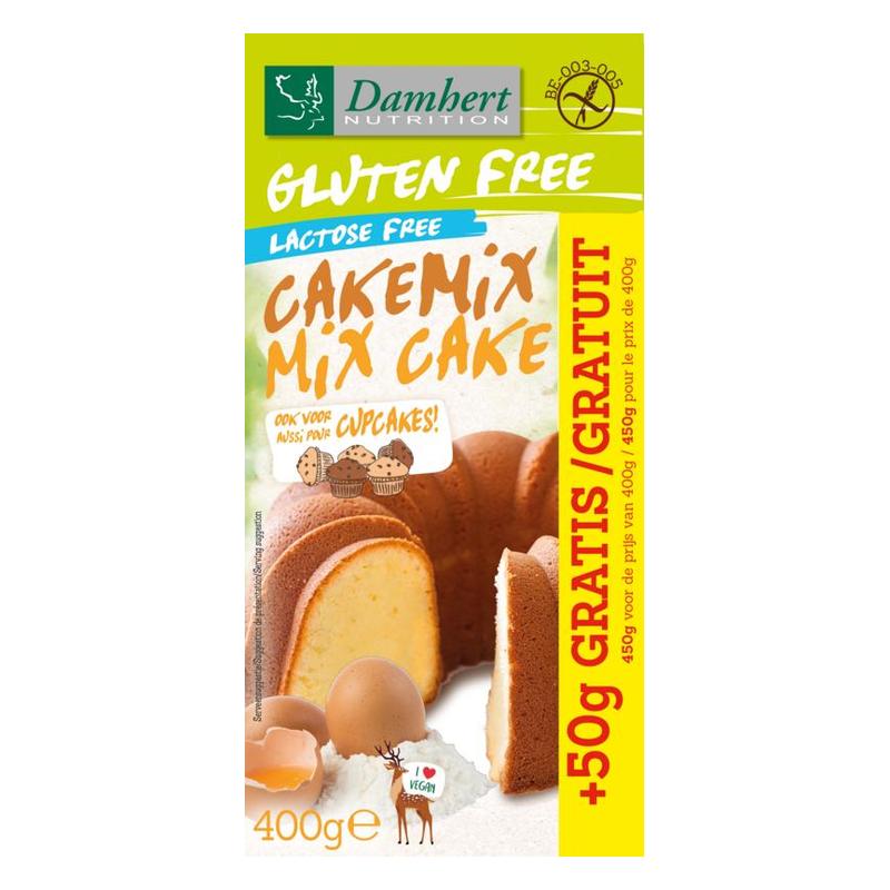 Damhert Damhert Gluten Free Cakemix Lactose Free - 400gr