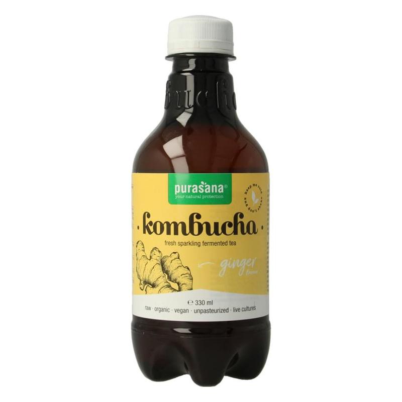 Purasana PURASANA Kombucha drank gember 330 ml BIO - 330ml