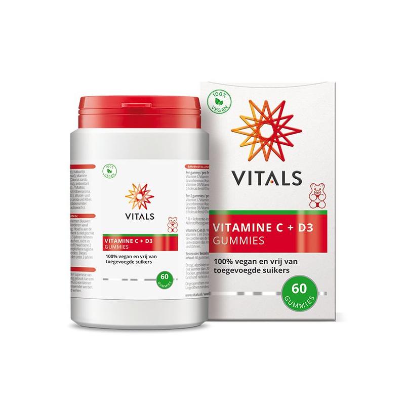 Vitals Vitals Vitamine C + D3 Gummies - 60