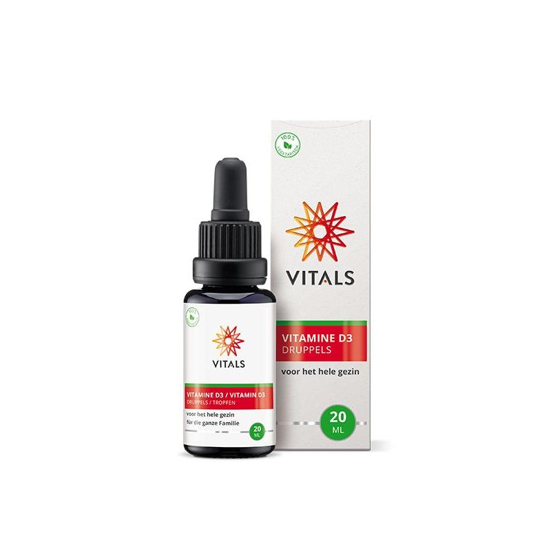 Vitals Vitals Vitamine D3 druppels - 20ml