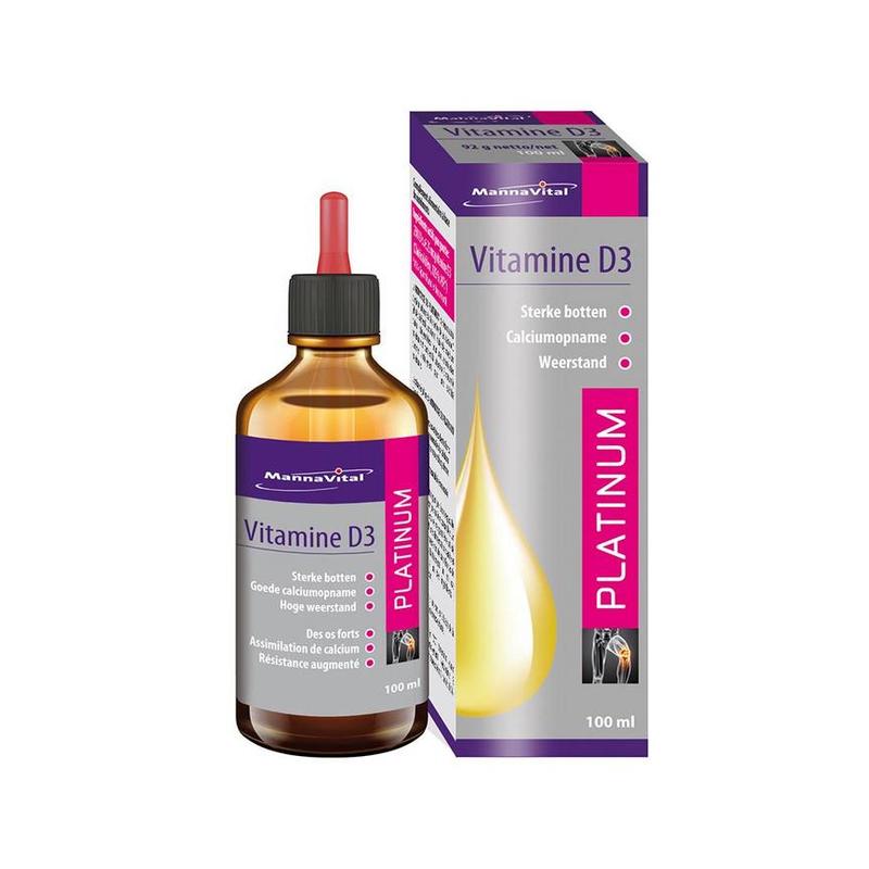 Mannavital Mannavital Vitamine D3 Platinum druppels - 100ml