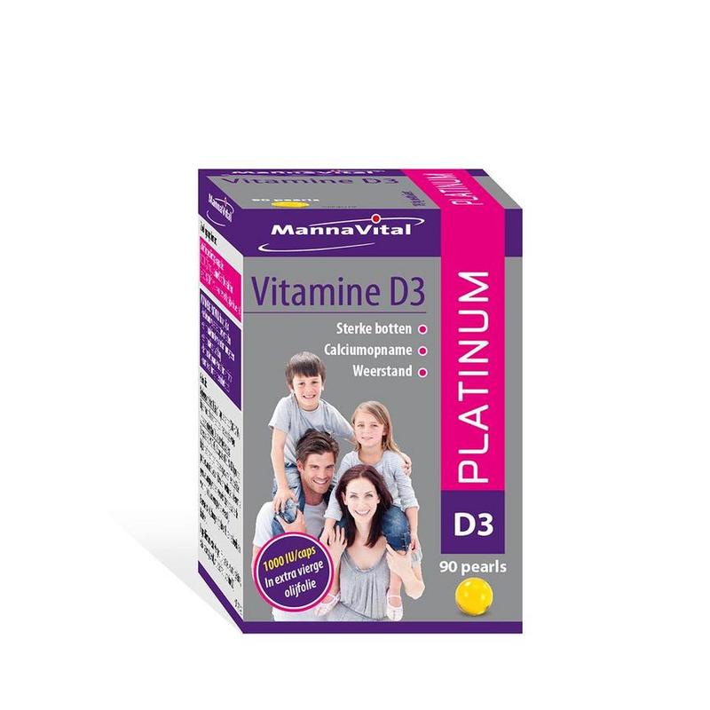 Mannavital Mannavital Vitamine D3 Platinum - 90cp