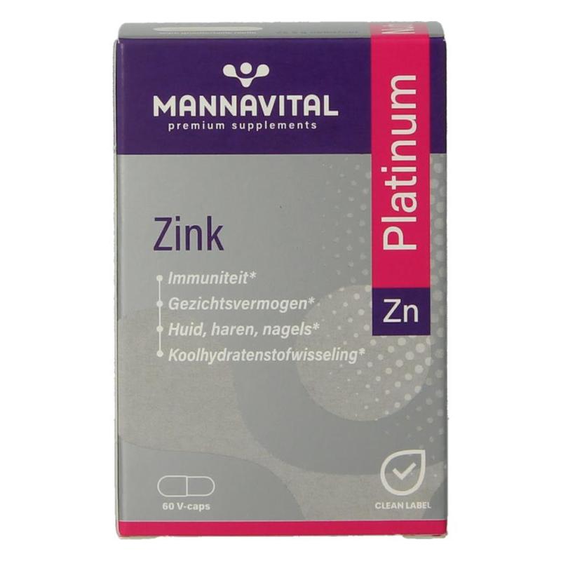 Mannavital Mannavital Zink Platinum - 60vcp