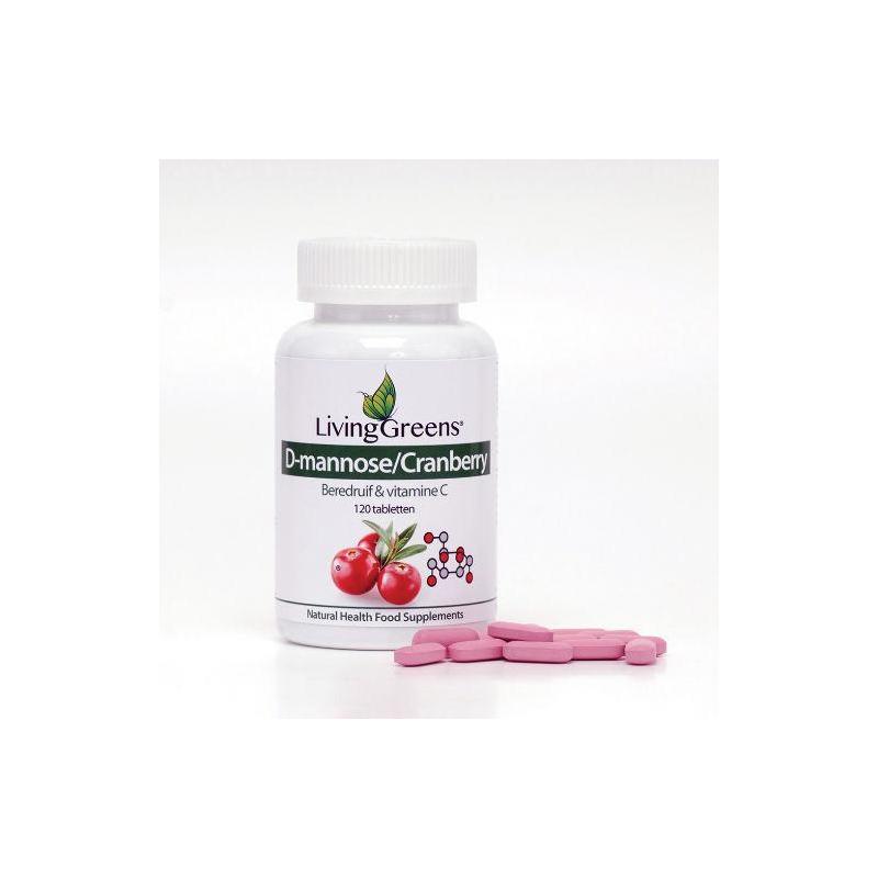 Livinggreens Livinggreens Cranberry met D Mannose - 120tb
