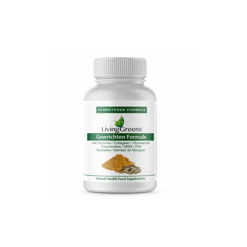 Livinggreens Livinggreens Gewrichten formule curcuma & collageen c - 60tb