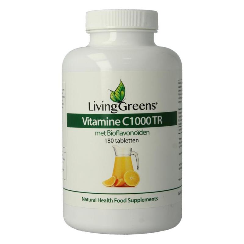 Livinggreens Livinggreens Vitamine C 1000mg TR - 180tb