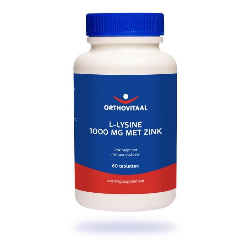 Orthovitaal Orthovitaal L-Lysine 1000 mg met Zink - 60tb