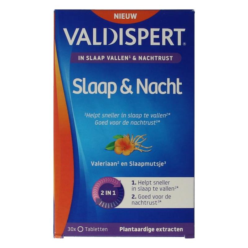 Valdispert Valdispert Slaap &  Nacht Melatonine - 30tb