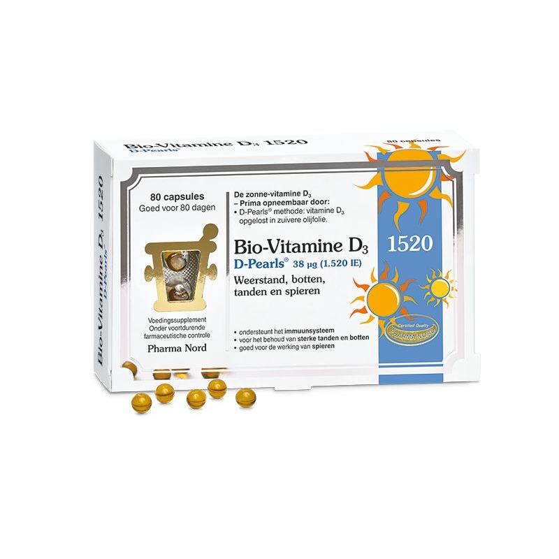 Pharma nord Pharma Nord Bio-Vitamine D3 38mcg 1.520ie Pearls - 80cp