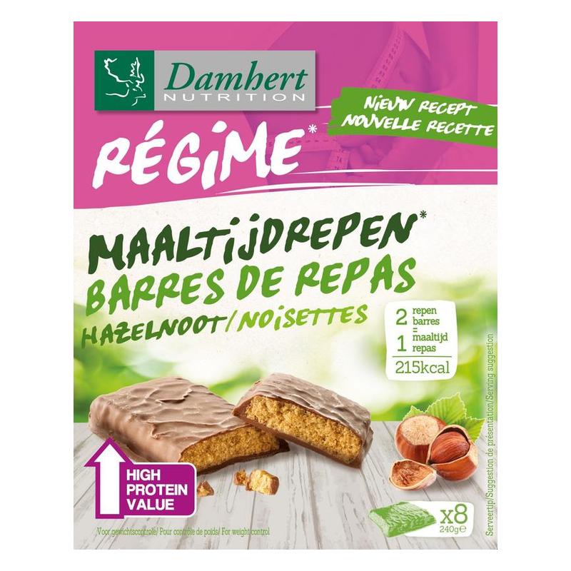 Régime Régime Régime Maaltijdreep Hazelnoot Chocolate - 240gr