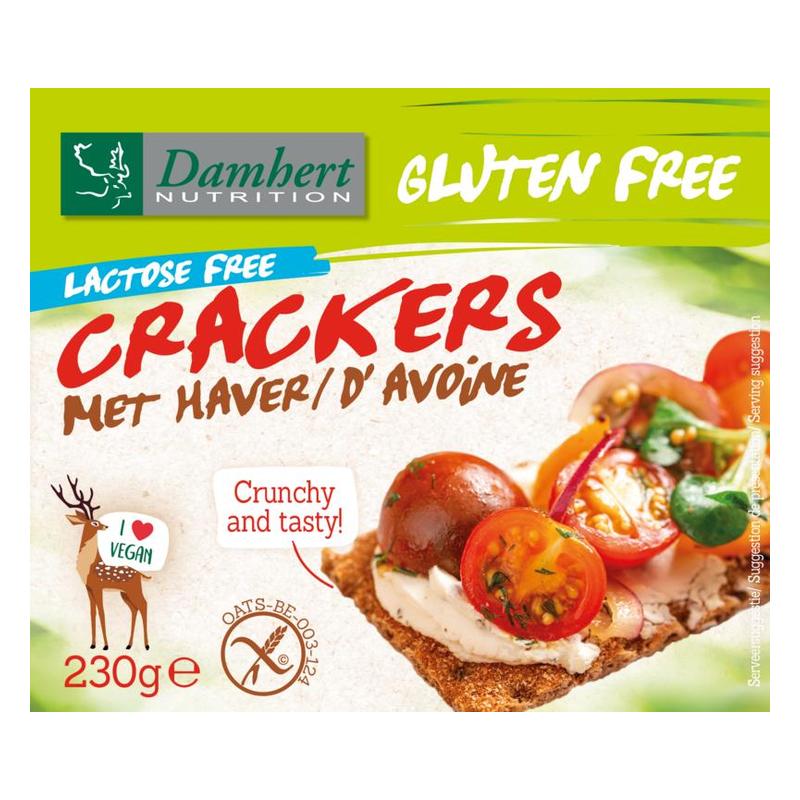Damhert Damhert Gluten Free Crackers Haver Lactose Free - 230gr