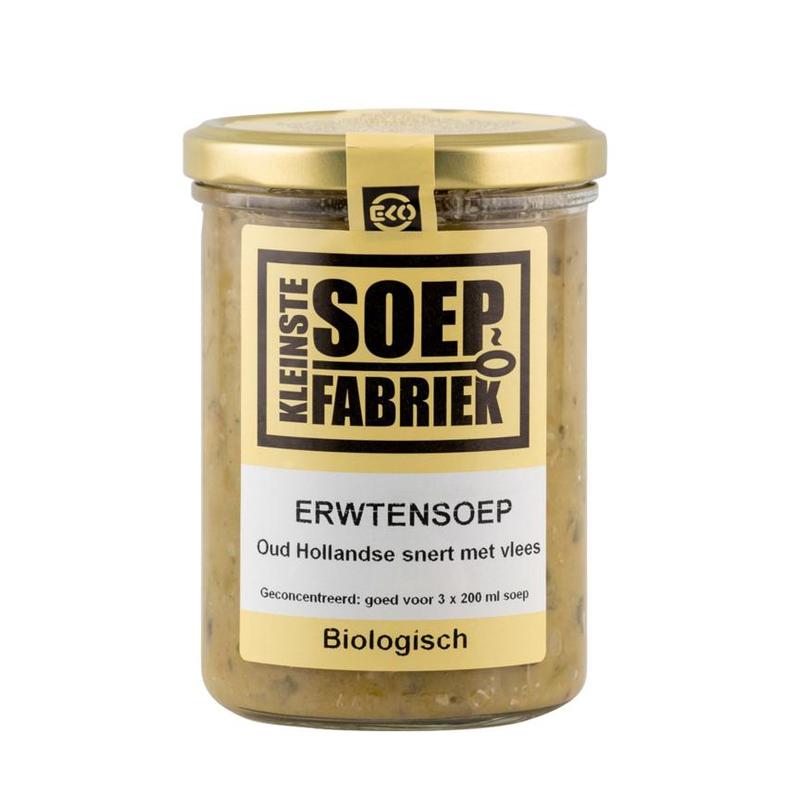 Kleinste soepfabriek Kleinste Soepfabriek Erwtensoep Bio Oud Hollandse Snert vlees - 400ml