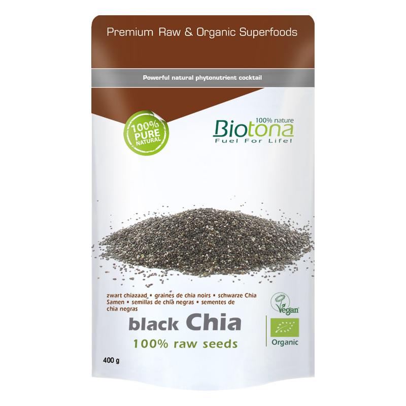 Biotona Biotona Chia seeds, black Raw 400 g BIO - 400gr