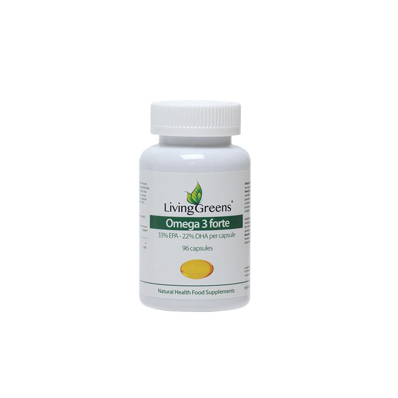 Livinggreens Livinggreens Omega 3 visolie forte - 96cp