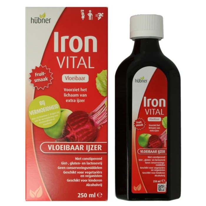 Hubner Hubner Iron Vital Vloeibaar ijzer - 250ml
