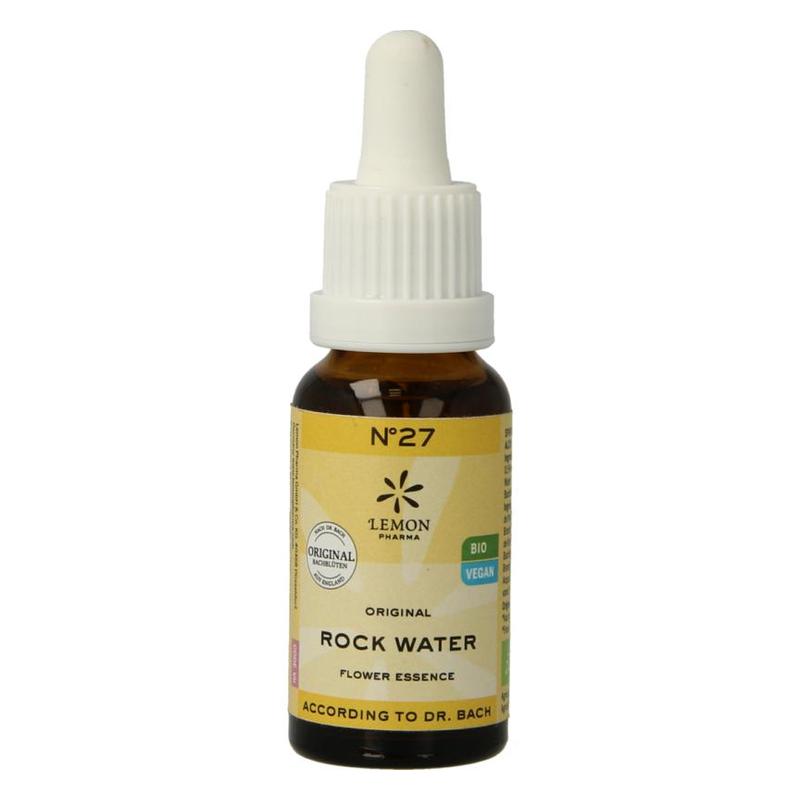 Lemon pharma Lemon Pharma Bach bloesem No. 27 Rock water BIO - 20 - 20ml