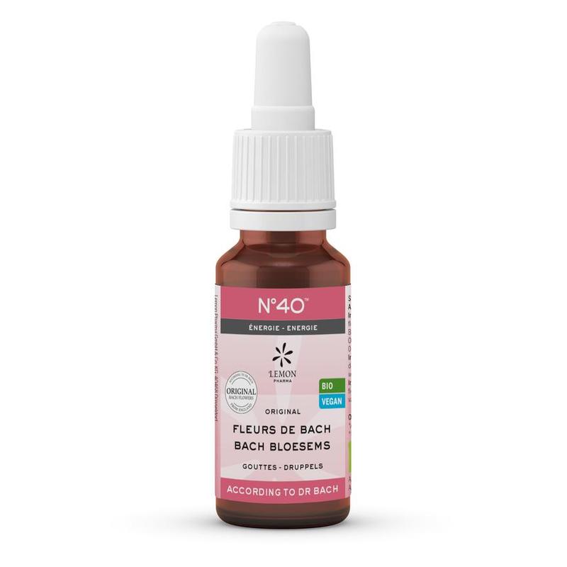 Lemon pharma Lemon Pharma Bach bloesem melange Nr. 40 Energie BIO - 20ml