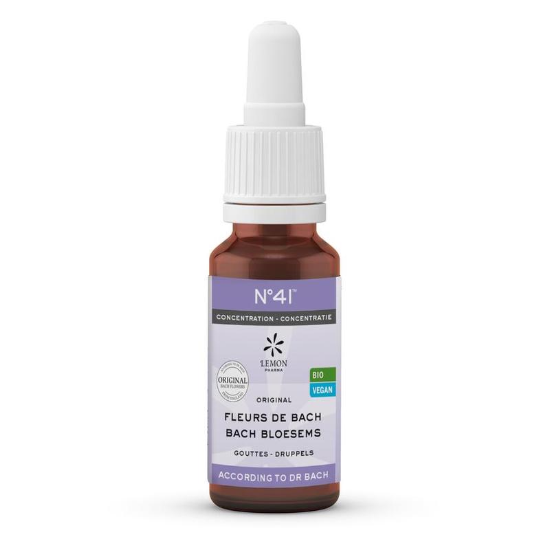 Lemon pharma Lemon Pharma Bach bloesem melange Nr. 41 Concentratie - 20ml