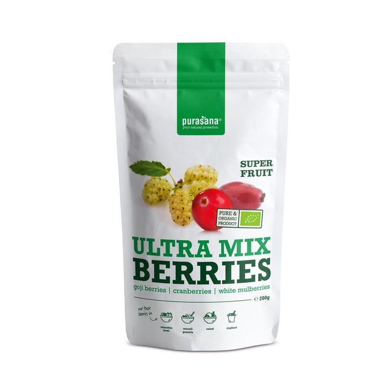 Purasana PURASANA Ultra Goji-veenbessen-wit moerbeien BIO - 200gr