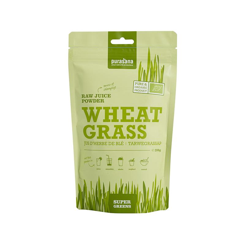 Purasana PURASANA Tarwegras sappoeder 200 SUPERGREENS BIO - 200gr