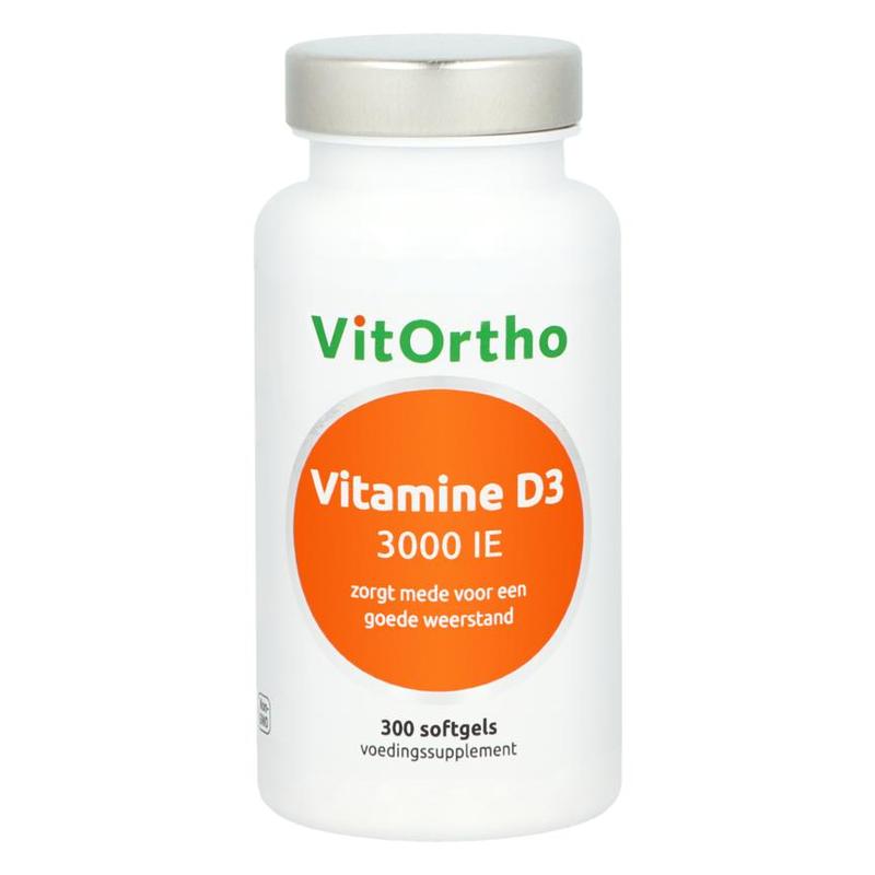 Vitortho VitOrtho Vitamine D3 3000 IE 300 softgels - 300sft