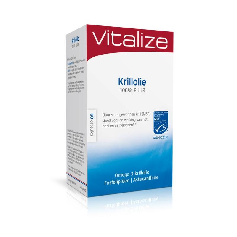 Vitalize Vitalize Krillolie 100% Puur MSC - 60cp