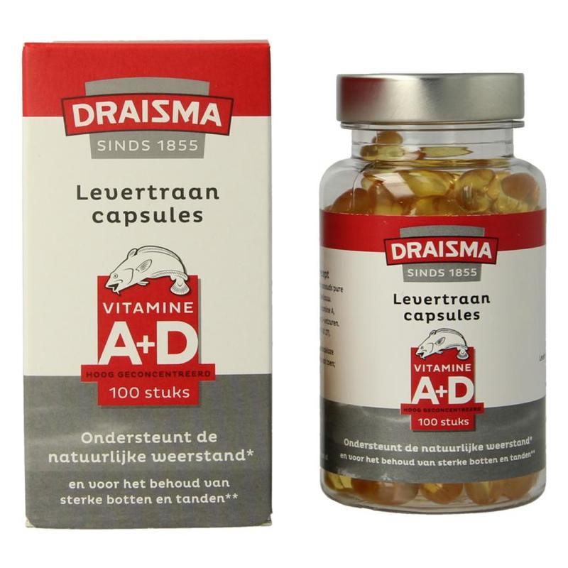 Draisma Draisma Vitamine A+D capsules 100 st. - 100cp