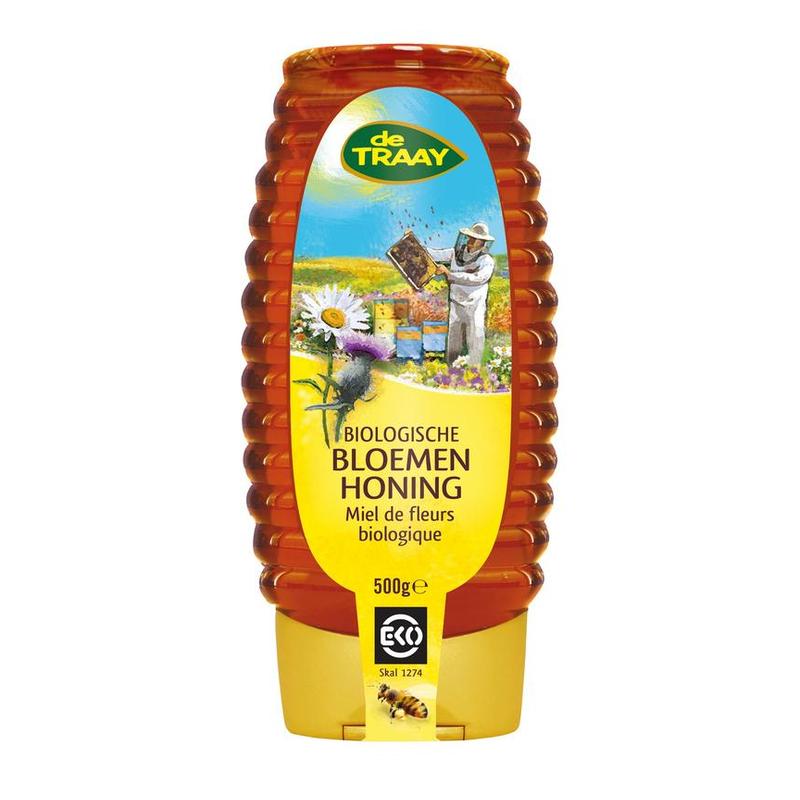 Traay honing Traay Honing BLOEMENHONING VLOEIBAAR EKO FLES 500G - 500gr