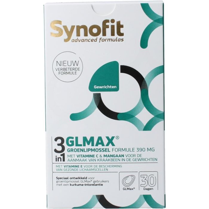 Synofit Synofit Groenlipmossel Complex 3 in 1 - 60sft