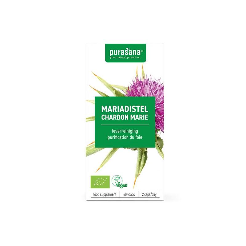 Purasana PURASANA Mariadistel extract 60 mg 60 Vcaps BIO - 60vcp