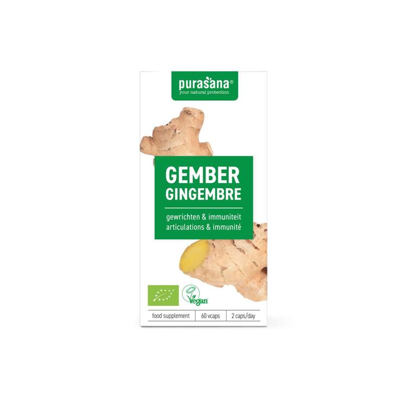 Purasana PURASANA Gember 250 mg 60 Vcaps BIO - 60vcp