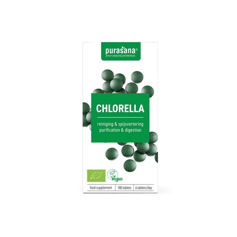 Purasana PURASANA Chlorella 500 mg 180 tabl BIO - 180tb