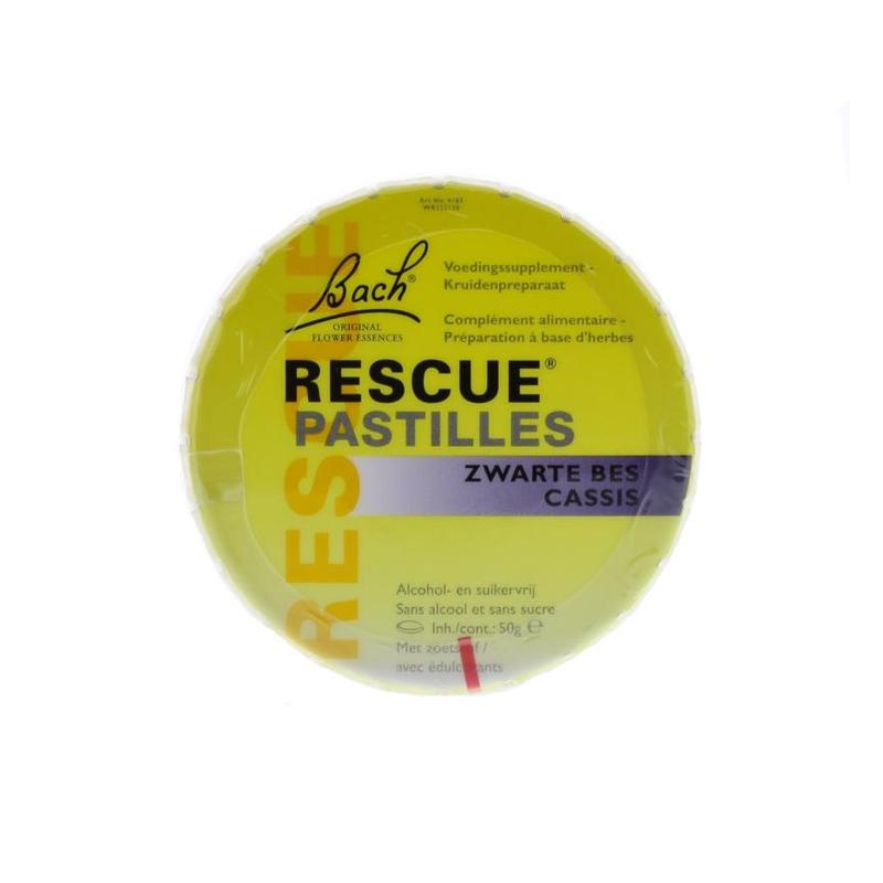 Bach rescue BACH RESCUE Rescue Pastilles zwarte bes - 50gr