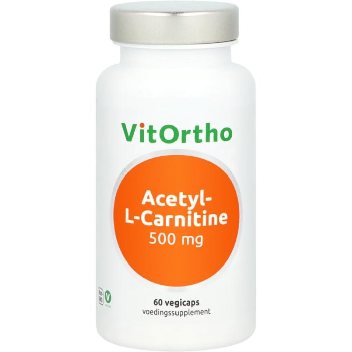 Vitortho VitOrtho Acetyl-L-Carnitine 500mg - 60vcp