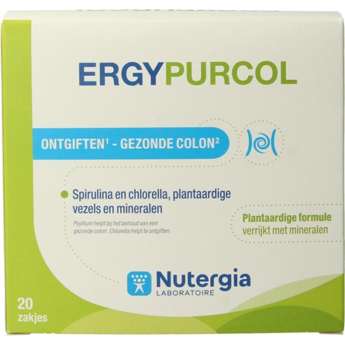 Nutergia Nutergia ErgyPurcol Ontgiften - Gezonde Colon - 20sach