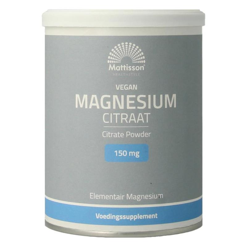 Mattisson Mattisson MagnesiumCitraat 15% elementair magn200g - 200gr
