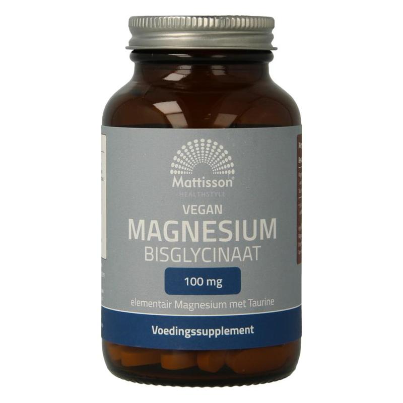 Mattisson Mattisson Magnesium Bisglycinaat 100mg elementair - 90tb