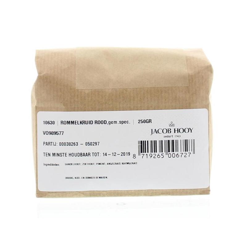 Jacob hooy jacob Hooy ROMMELKRUID ROOD GEMALEN - 250gr