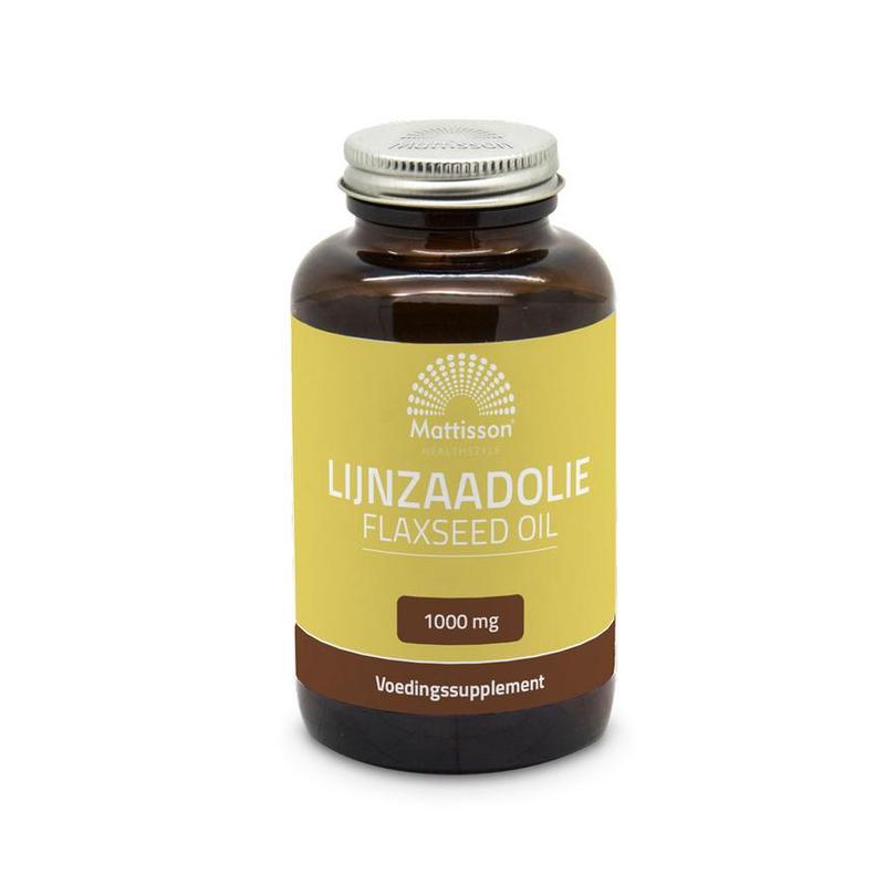 Mattisson Mattisson Lijnzaadolie 1000mg - 90 capsules - 90cp