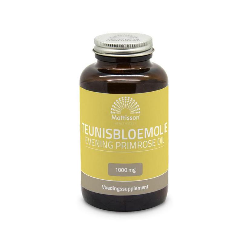 Mattisson Mattisson Teunisbloemolie met vitamine E 1g - 90cp
