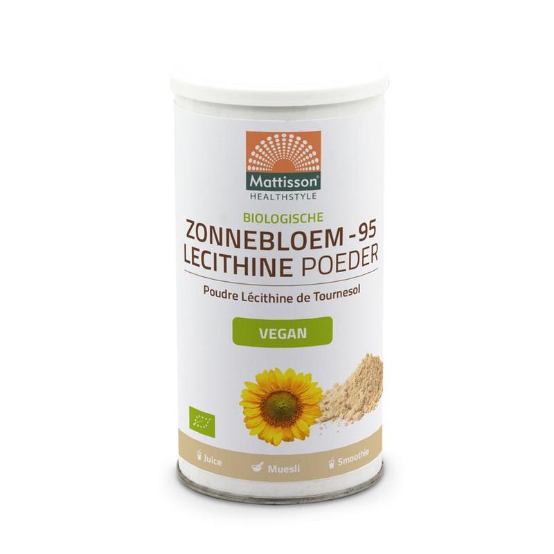 Mattisson Mattisson Bio Zonnebloem Lecithine Poeder 180g - 180gr