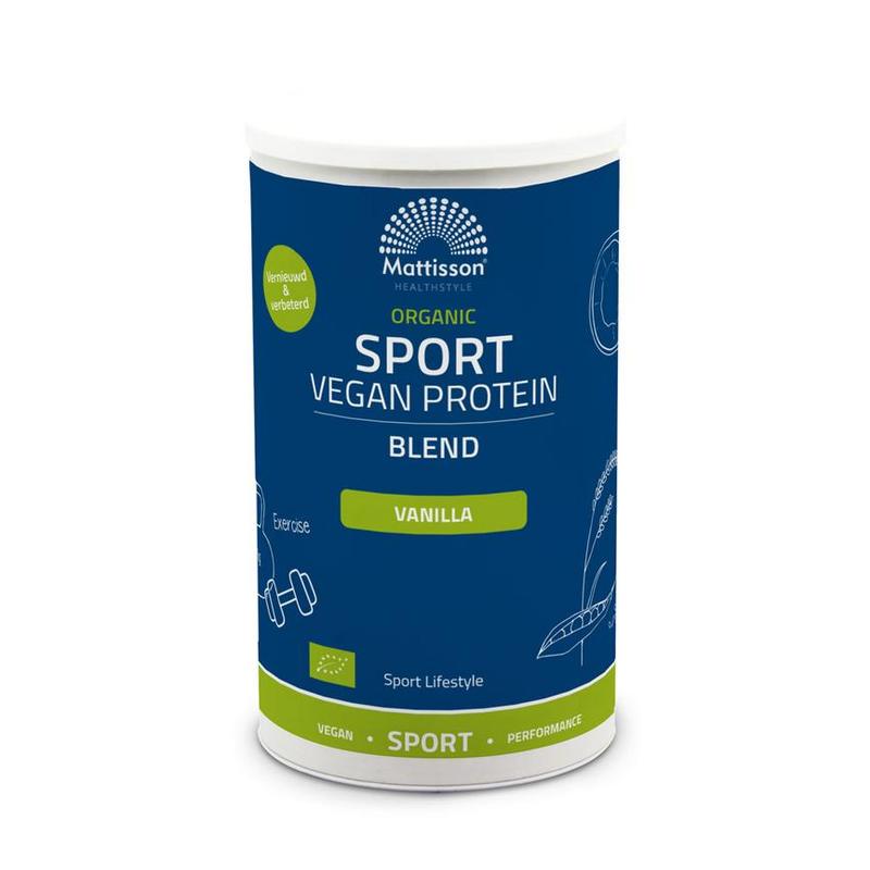 Mattisson Mattisson Org Sport Veg Protein Blend Vanille 500g - 500gr