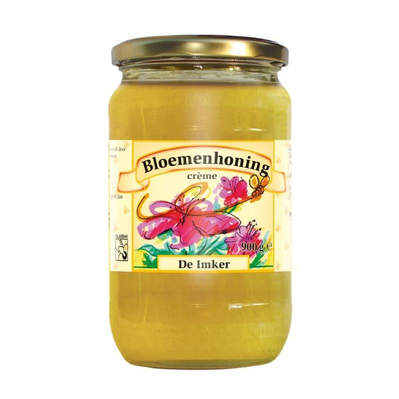 De imker De Imker Bloemenhoning Creme NMR - 900gr